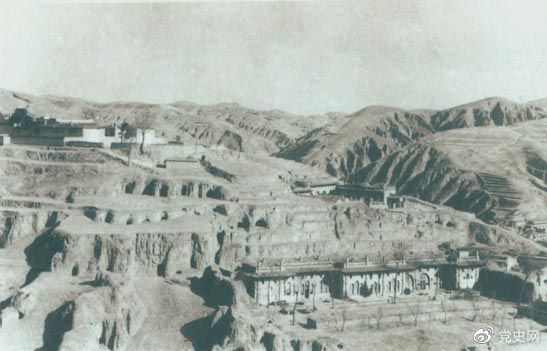 1947年12月25日至28日，中共中央在陜北米脂楊家溝召開擴大會議（十二月會議）。圖為會議會址。